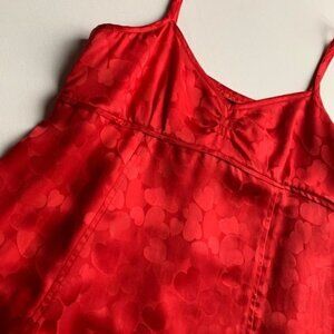Marc Jacobs Silk Hearts Cami with Bow Red Women’s Size 12 New with Tag!